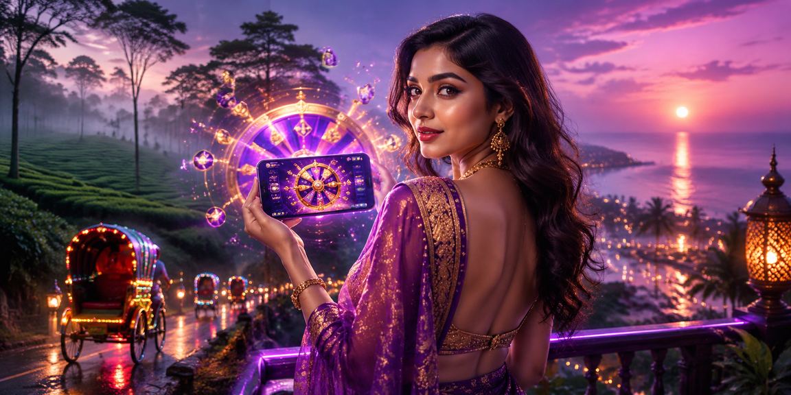 A user enjoying a roulette game in a tea-garden setting in Dhaka